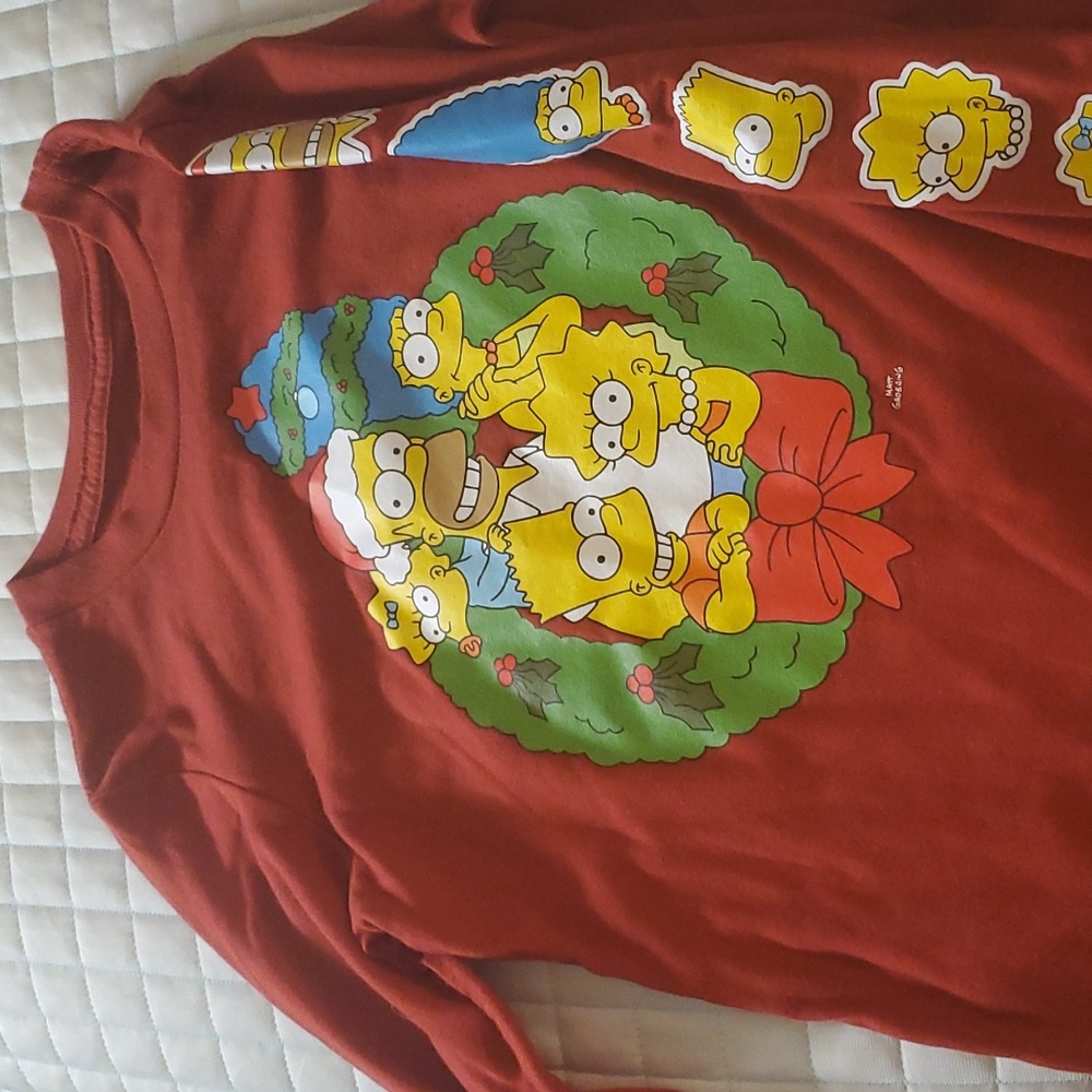 Old Navy The Simpsons holiday shirt